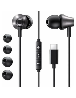 Căști Ugreen EP105 Black cu conector USB Type-C și microfon integrat
