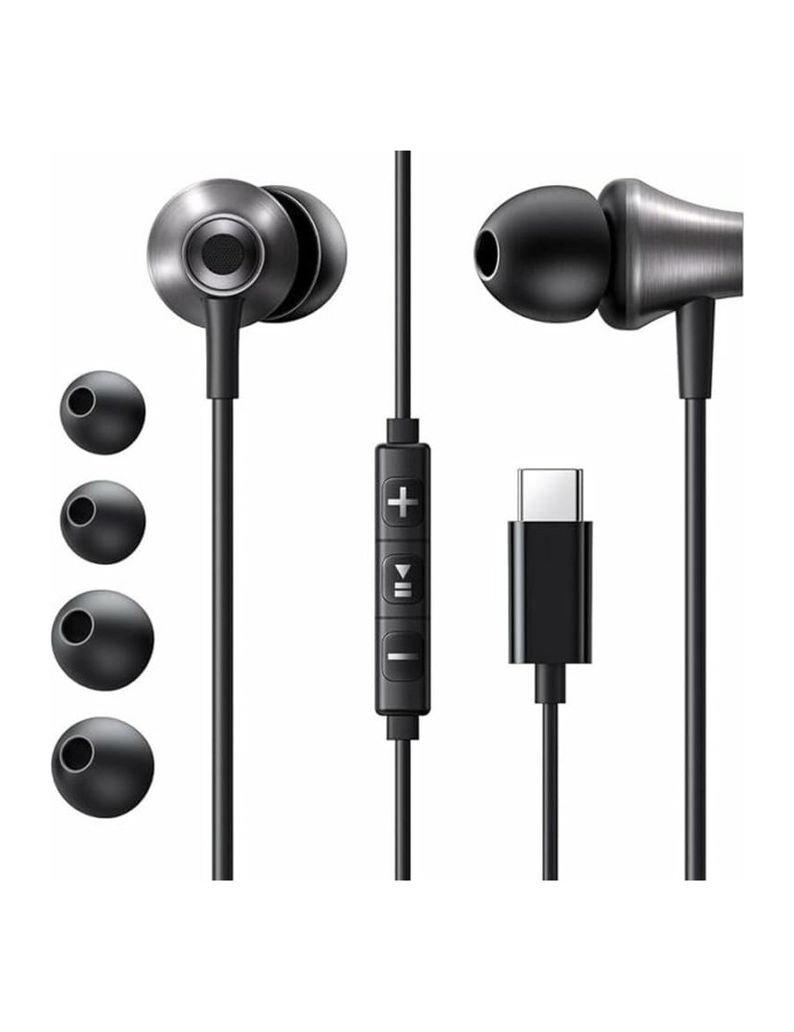 Căști Ugreen EP105 Black cu conector USB Type-C și microfon integrat