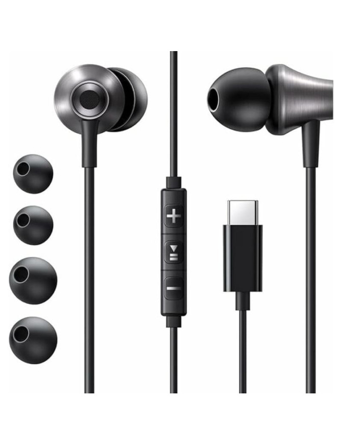 Căști Ugreen EP105 Black cu conector USB Type-C și microfon integrat