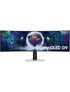 Monitor LED SAMSUNG Gaming Odyssey, G9 G93SD, Curbat 49 inch, DQHD QD-OLED, 0.03 ms, 240 Hz, HDR, FreeSync Premium Pro, G-Sync C