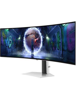 Monitor LED SAMSUNG Gaming Odyssey, G9 G93SD, Curbat 49 inch, DQHD QD-OLED, 0.03 ms, 240 Hz, HDR, FreeSync Premium Pro, G-Sync Compatible