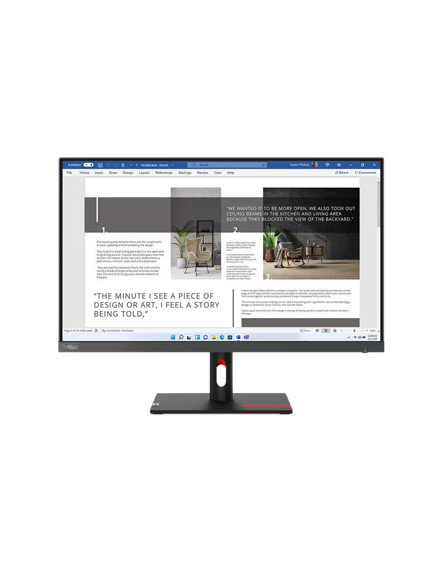Monitor IPS LED LENOVO ThinkVision S27i-30, 27 Inch, Full HD, H23270FS0