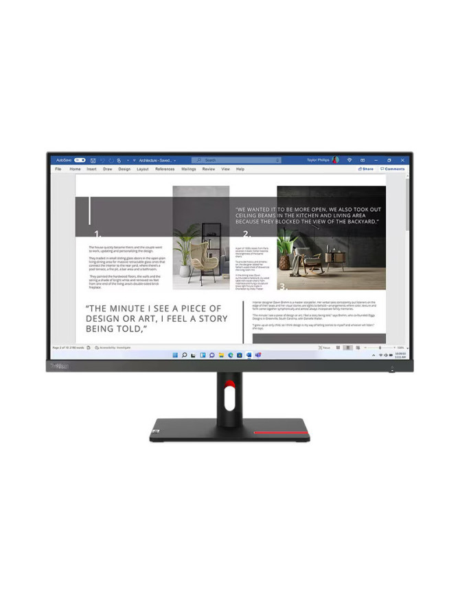 Monitor IPS LED LENOVO ThinkVision S27i-30, 27 Inch, Full HD, H23270FS0