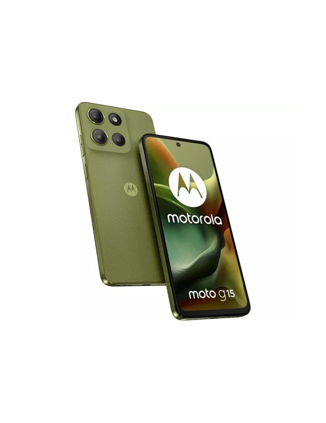 Telefon MOTOROLA G15, 128GB, 8GB RAM, Dual SIM, Iguana Green