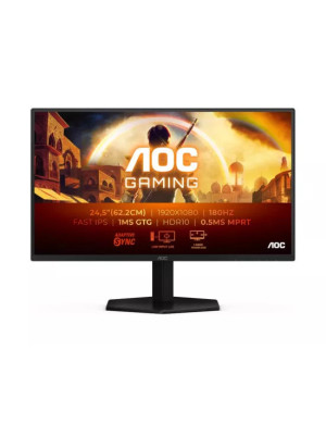 Monitor Gaming LED AOC 25G42E, Full HD, 24.5", 0.5 ms, 180 Hz, Black