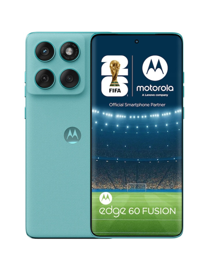 Telefon MOTOROLA Edge 60 Fusion, Dual SIM, 12GB RAM, 256GB, 5G, Pantone Amazonite
