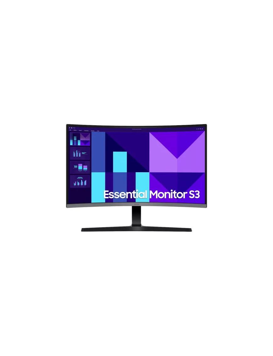 Monitor LED Curbat SAMSUNG Essential S3 LS27D392GAUXEN, Full HD, 27", 4 ms, 100 Hz, Black