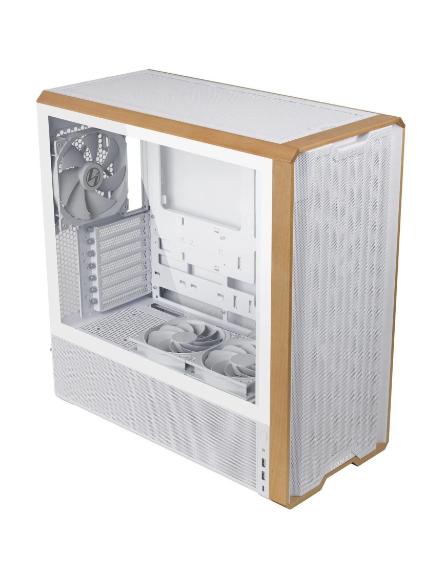 Carcasă Lian Li LANCOOL 217W, Mid-Tower, E-ATX/ATX/Micro-ATX/Mini-ITX, Tempered Glass, Mesh Airflow, White