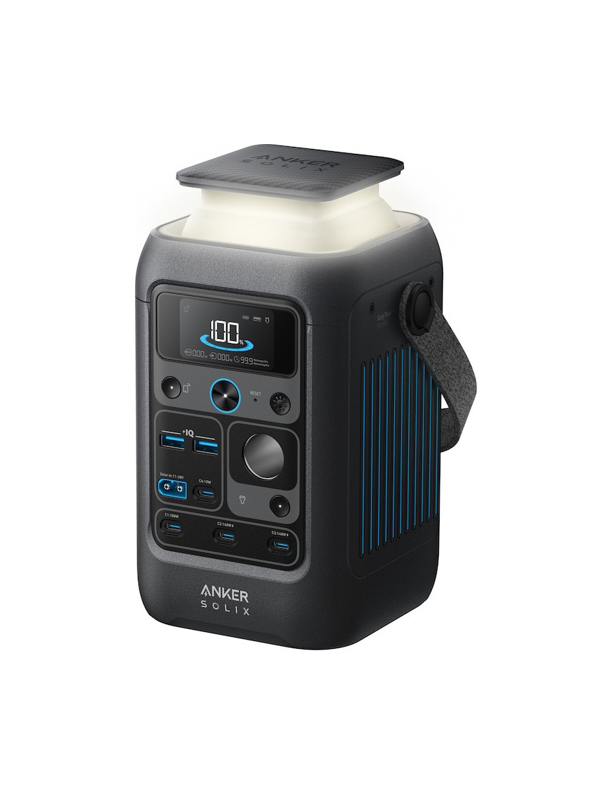 Statie de incarcare portabila ANKER Solix CD300X A1728311, 300W, 2x USB-A, 4x USB-C, Gray