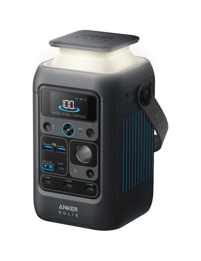 Statie de incarcare portabila ANKER Solix CD300X A1728311, 300W, 2x USB-A, 4x USB-C, Gray
