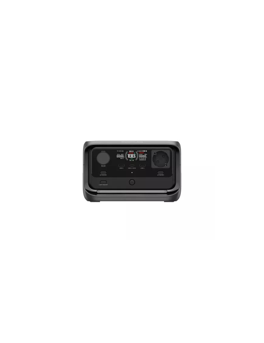 Power Station portabil ECOFLOW River 3 Plus, 600W, Wi-Fi, Bluetooth, Black