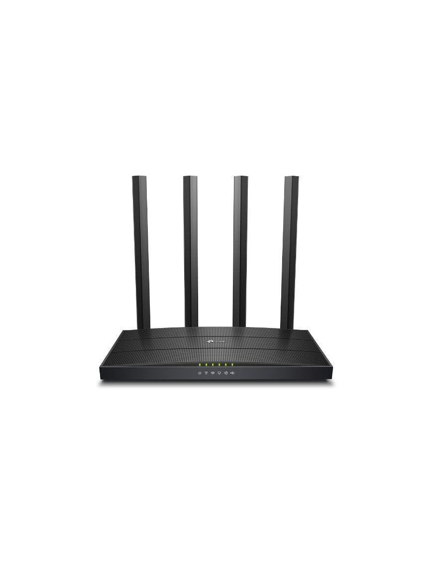 TP-Link Archer C6U router wireless Gigabit Ethernet Bandă dublă (2.4 GHz/ 5 GHz) Negru