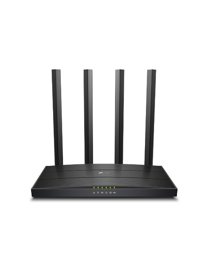 TP-Link Archer C6U router wireless Gigabit Ethernet Bandă dublă (2.4 GHz/ 5 GHz) Negru