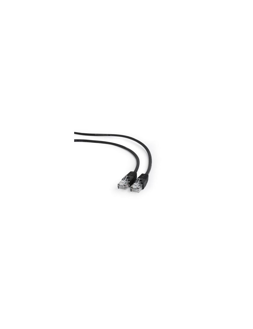 Cablu UTP Gembird Cat.5E 3m Negru PP12-3M/BK cu mufe RJ45