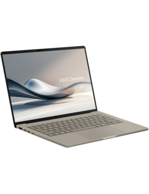 Laptop ASUS Zenbook A14 UX3407QA-QD340X UX3407QA-QD340X, 14" WUXGA OLED, Qualcomm Snapdragon X X1-26-100, 32GB RAM, SSD 1TB, Qualcomm Adreno X1-45, Windows 11 Pro, Zabriskie Beige