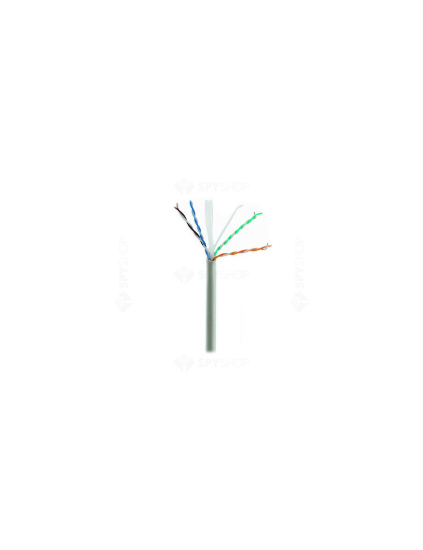 Cablu de rețea UTP Cat.6E Gembird UPC-6004SE-SOL, 100m, fir solid CCA