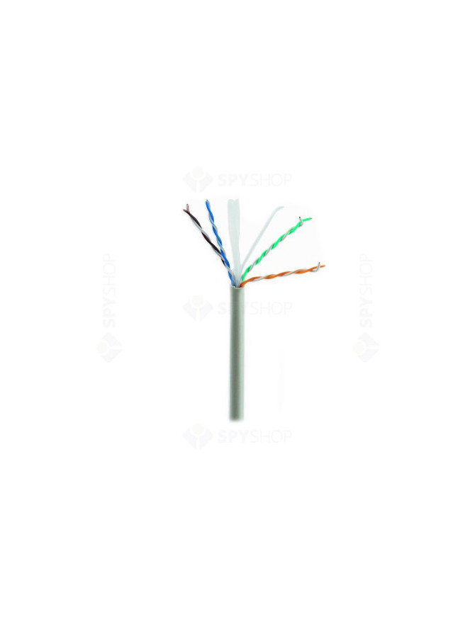 Cablu de rețea UTP Cat.6E Gembird UPC-6004SE-SOL, 100m, fir solid CCA