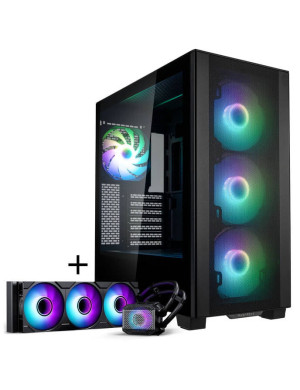 Carcasă Phanteks XT Pro Ultra + Glacier One 360M25 Gen2 AiO, Mid-Tower, E-ATX/ATX/Micro-ATX/Mini-ITX, Tempered Glass, D-RGB, Bla