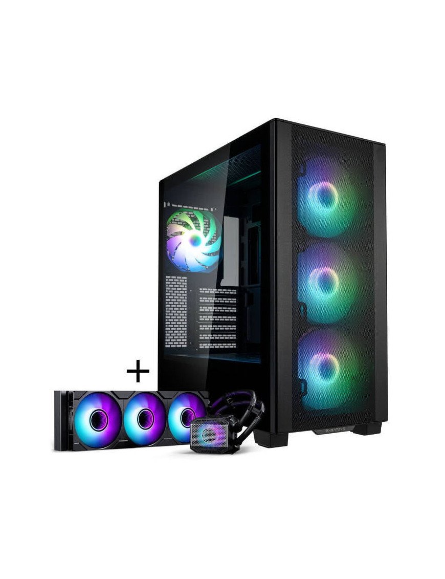 Carcasă Phanteks XT Pro Ultra + Glacier One 360M25 Gen2 AiO, Mid-Tower, E-ATX/ATX/Micro-ATX/Mini-ITX, Tempered Glass, D-RGB, Bla