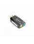 Placa de sunet externă GEMBIRD Virtus Plus SC-USB2.0-01, USB, Black