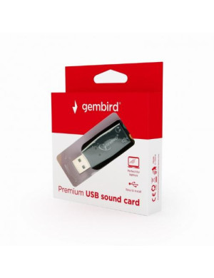 Placa de sunet externă GEMBIRD Virtus Plus SC-USB2.0-01, USB, Black