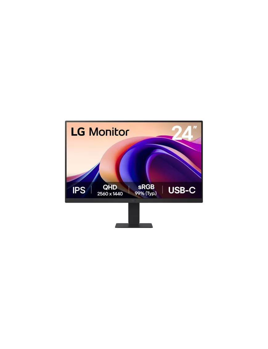 Monitor LED LG 24U631A-B.AEUQ, QHD, 23.8", 5 ms, 100 Hz, Black