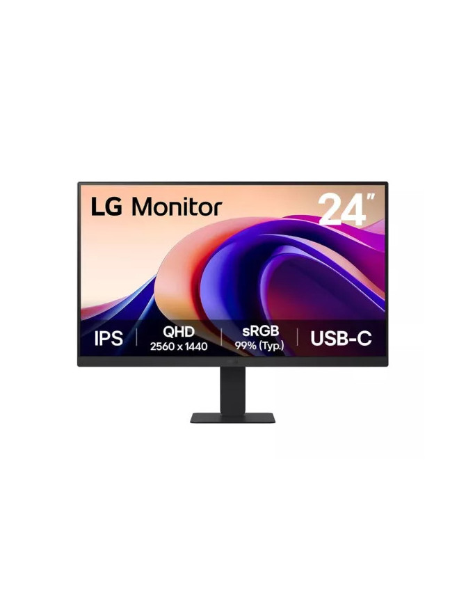 Monitor LED LG 24U631A-B.AEUQ, QHD, 23.8", 5 ms, 100 Hz, Black