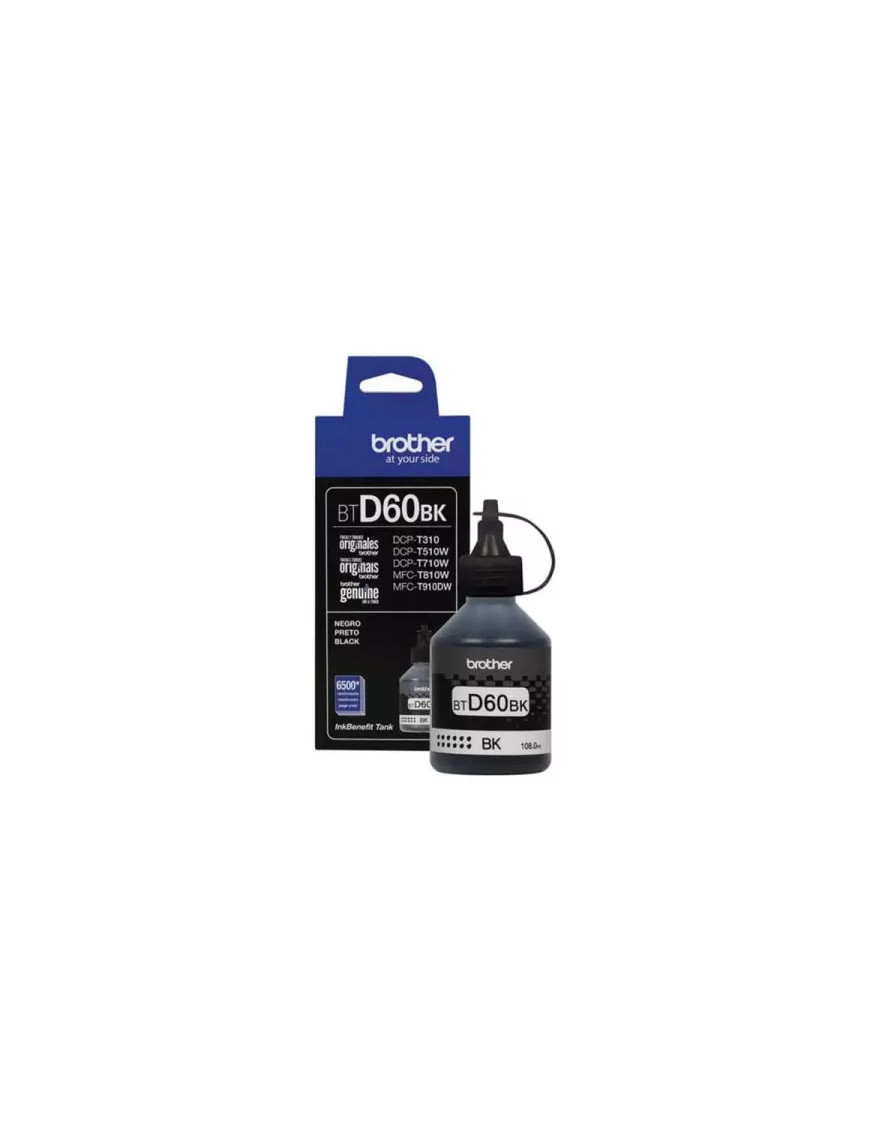 Cerneală originală Brother BTD60BK, negru, flacon 108 ml