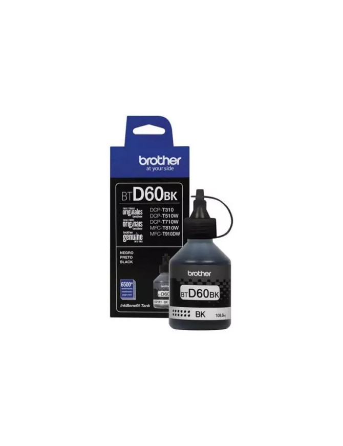 Cerneală originală Brother BTD60BK, negru, flacon 108 ml
