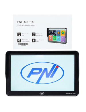 Sistem de navigatie GPS PNI L512 PRO cu parasolar, 7 inch, 800 MHz, 512MB DDR, 16GB memorie interna, FM transmitter