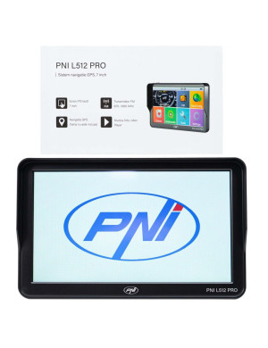 Sistem de navigatie GPS PNI L512 PRO cu parasolar, 7 inch, 800 MHz, 512MB DDR, 16GB memorie interna, FM transmitter