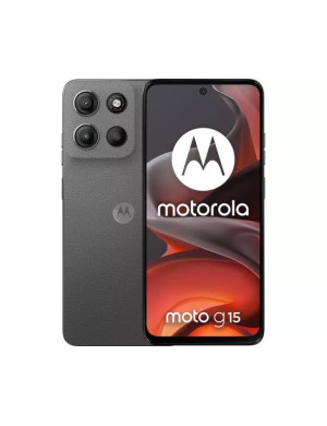 Telefon MOTOROLA G15, 512GB, 8GB RAM, Dual SIM, Gravity Gray