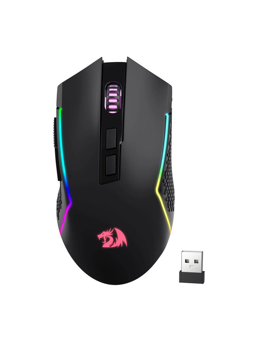 Mouse gaming wireless REDRAGON Trident M693, 8000 dpi, Optic, RGB, Black