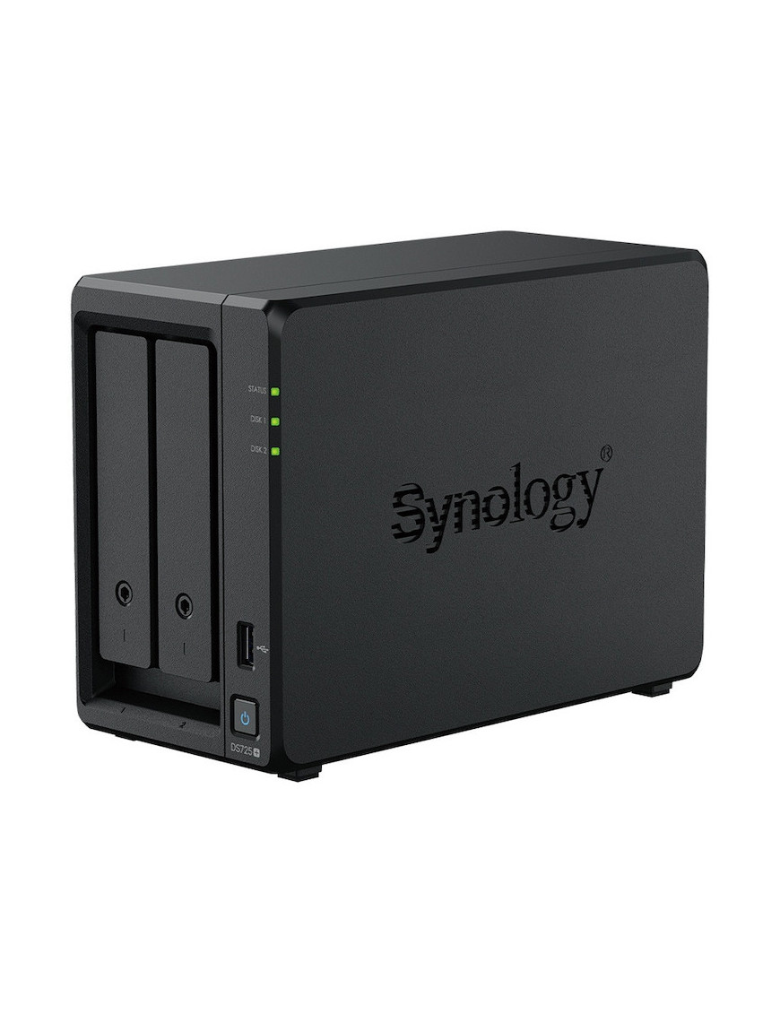 Network Attached Storage SYNOLOGY DS725+ 2-Bay Diskstation AMD Ryzen Embedded R1600 4GB DDR4 ECC SODIMM