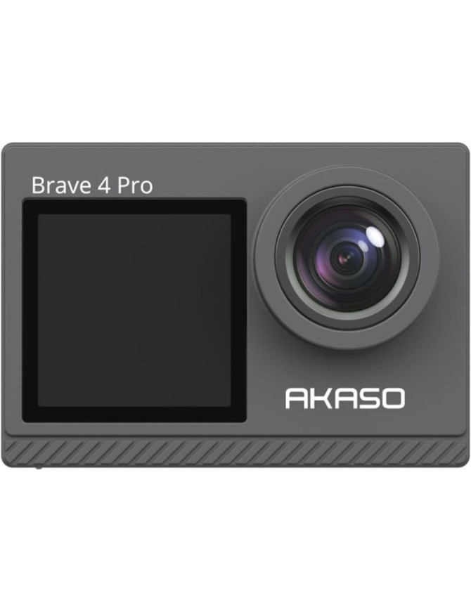 Cameră de acțiune Akaso Brave 4 Pro 4K 30fps, 20MP, stabilizare 6 axe, Wi-Fi, ecran dual