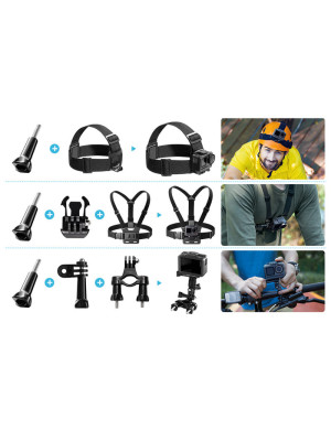 Kit accesorii camere video sport Akaso 14-in-1 SYZ0014-BK-01