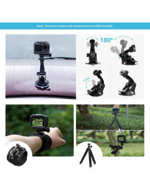 Kit accesorii camere video sport Akaso 14-in-1 SYZ0014-BK-01