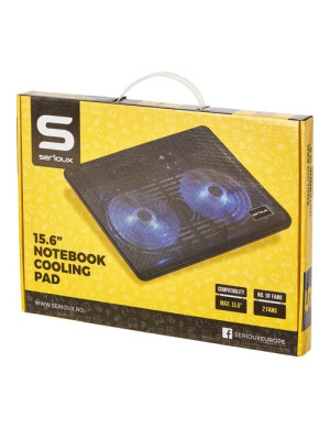 Cooler laptop SERIOUX SRXNCP007, 10-15.6", negru