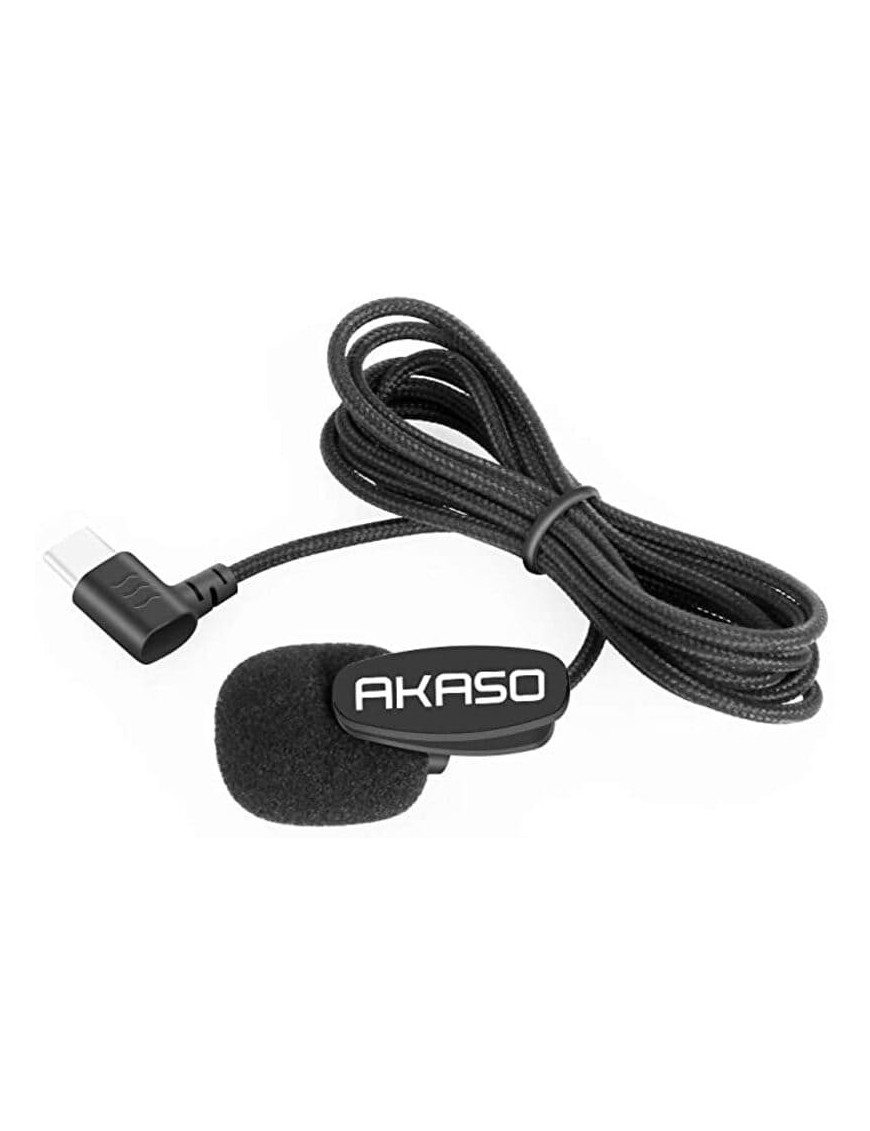 Microfon extern AKASO SYZ0086-BK pentru camere Brave 7 / Brave 8, 1.5 m, Negru