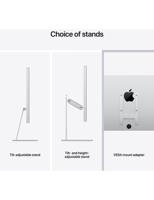 Monitor APPLE Studio Display, 27 Inch, 5K Retina, WebCam 12MP, Nano-Texture Glass, 60Hz, Silver