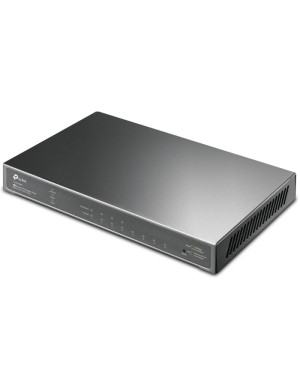 Switch TP-LINK TL-SG2008P, Smart Managed JetStream, 1Gbps, 62W PoE+, Black