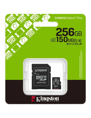 Card de memorie KINGSTON Canvas Select Plus SDCS3/256GB, microSDXC, 256GB + Adaptor