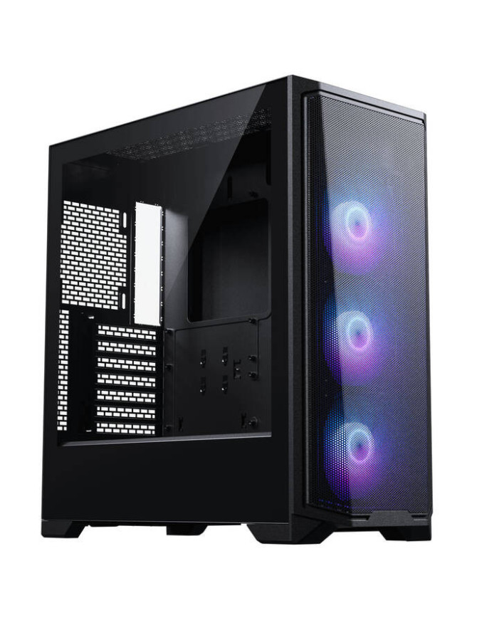 Carcasă Phanteks Eclipse G370A, Mid-Tower, E-ATX/ATX/Micro-ATX/Mini-ITX, Mesh Airflow + Tempered Glass, 3× DRGB Fans, Black