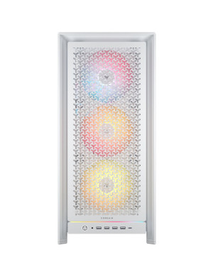 Carcasa CORSAIR 5000D FRAME RS ARGB, Mid-Tower, E-ATX/ATX/Micro-ATX/Mini-ITX, Tempered Glass, 3x RS120 ARGB PWM Fans, White