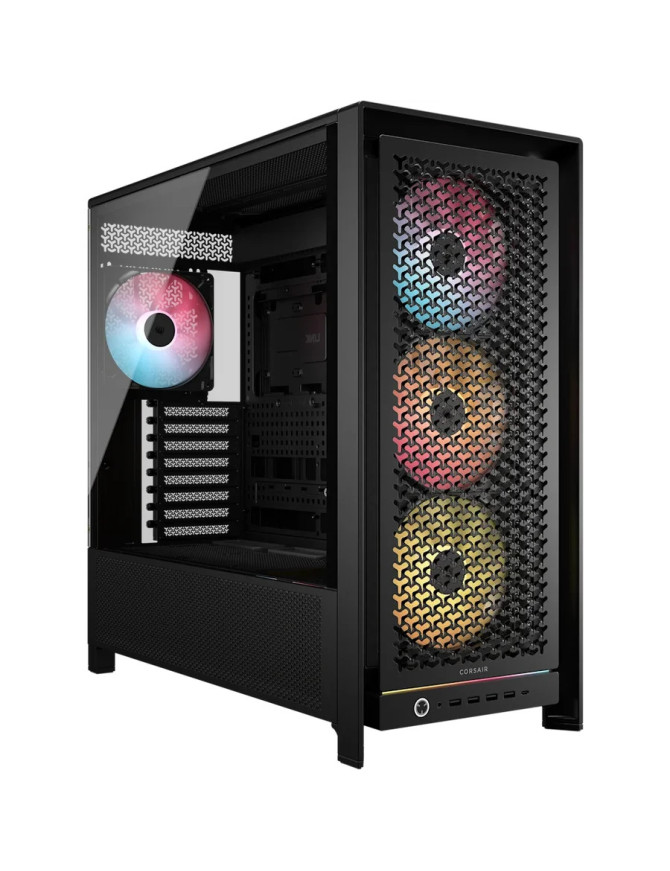 Carcasa CORSAIR 5000D FRAME RS ARGB, Mid-Tower, E-ATX/ATX/Micro-ATX/Mini-ITX, Tempered Glass, 3x RS120 ARGB PWM Fans, Black