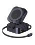 Incarcator wireless BASEUS PicoGo 2-in-1 Qi2, 67W, Cablu incorporat UBS-C, Black
