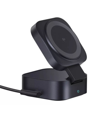 Incarcator wireless BASEUS PicoGo 2-in-1 Qi2, 67W, Cablu incorporat UBS-C, Black