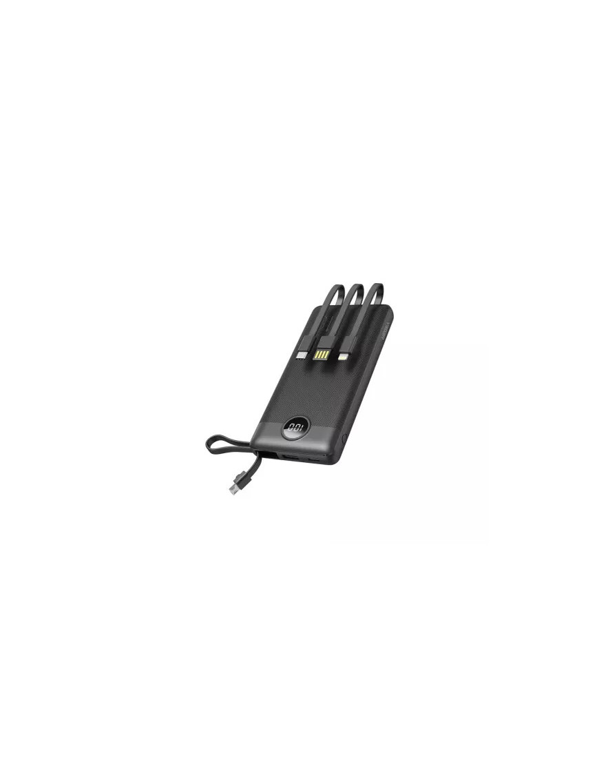 PowerBank VEGER C20, 20000 mAh, 1 x USB-C, 1 x USB-A, Display LED, Black