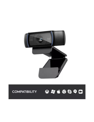 Camera Web LOGITECH C920S Pro 960-001252, Full HD, USB, Black