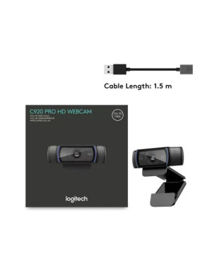 Camera Web LOGITECH C920S Pro 960-001252, Full HD, USB, Black